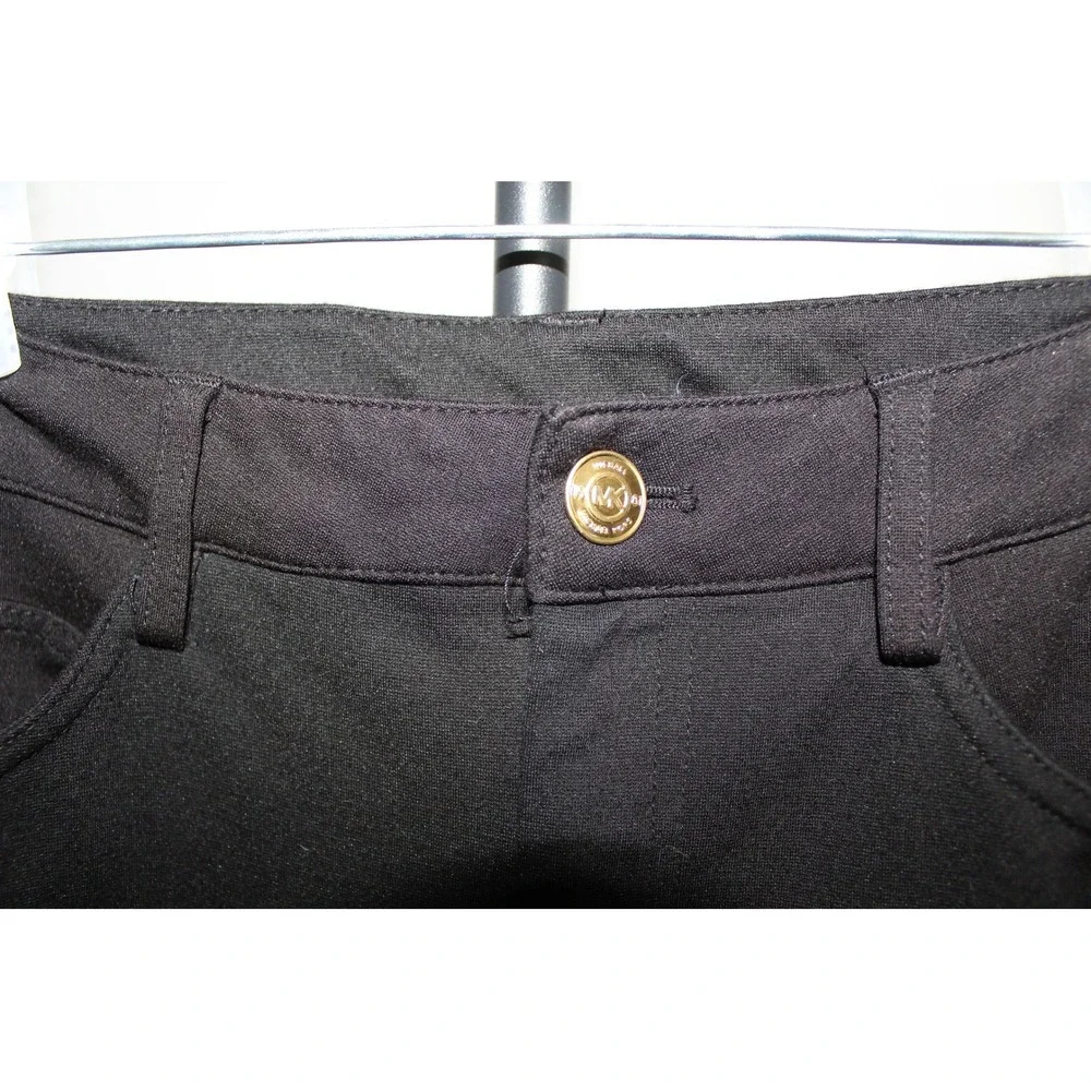Michael Kors Women's Black Skinny Stretch Ponte Pants High Rise Size M‎